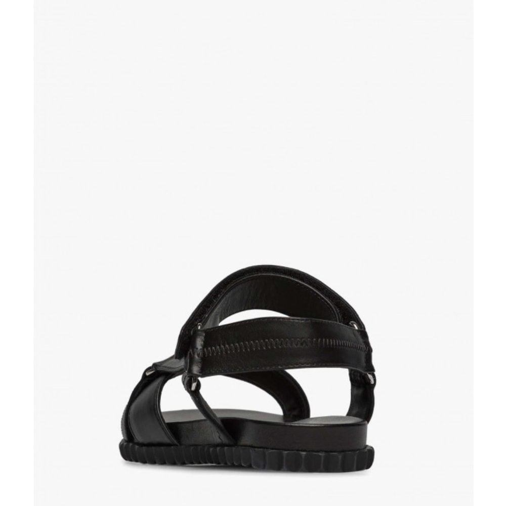 NWT VOILE BLANCHE FRANCIS ZIG Leather Sandals in Black - Picture 4 of 16
